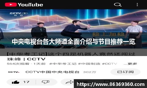 中央电视台各大频道全面介绍与节目推荐一览